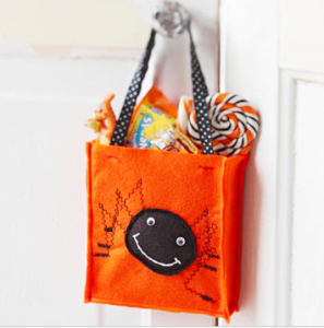 Halloween spider treat bag