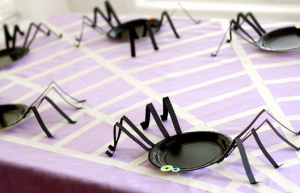 paper plate spiders