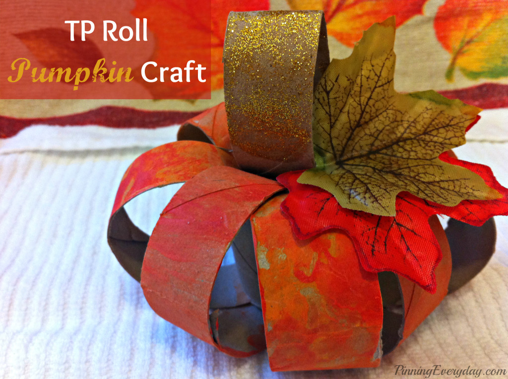 TP Roll Pumpkin Craft